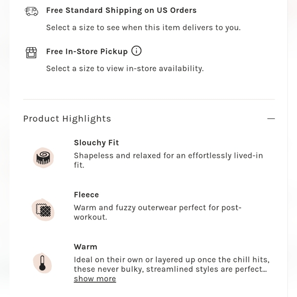 NWT Free People Hit the Slopes fleece 1/4 zip pullover jacket lavender fog combo - Picture 4 of 10